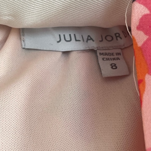 julia jordan Women's Chiffon V-Neck Fit & Flare Dress - Picture 7 of 8